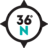 36°N