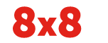 8x8's logo 8x8's Company logo