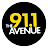 WLRH's Competitor - 91.1 The Avenue logo