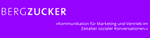 Bergzucker's logo Bergzucker's Company logo