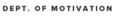 Startup Vitamins's Competitor - Dept. Of Motivation logo