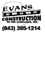 Evans Construction Of The Carolinas