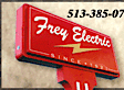 Freyelectric's logo Freyelectric's Company logo