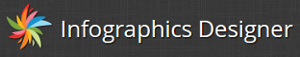 Infographics designer's logo Infographics designer's Company logo