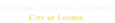 London Guitar Lessons