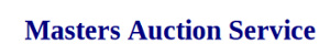 Masters Auction Service's logo Masters Auction Service's Company logo