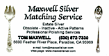 Maxwell Silver Matching Services
