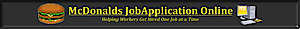 Mcdonalds Job Application Online