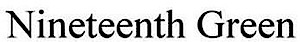 Nineteenth Green's logo Nineteenth Green's Company logo