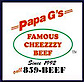 Papa G's Gyros Burgers Cheezy Beef's logo Papa G's Gyros Burgers Cheezy Beef's Company logo