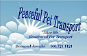 Peaceful Pet Transport