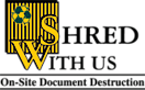 Shred With US's logo Shred With US's Company logo