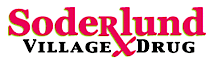 Soderlund Village Drug's logo Soderlund Village Drug's Company logo
