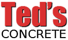 Ted's Concrete's logo Ted's Concrete's Company logo